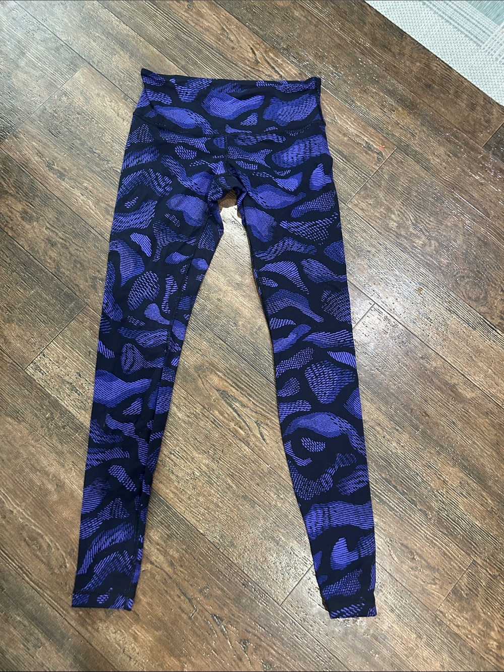 Purple and Black Print Leggings
